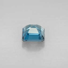1.45캐럿 천연 런던 블루 토파즈, 에메랄드 컷, 6.1×6 mm, VVS-VS