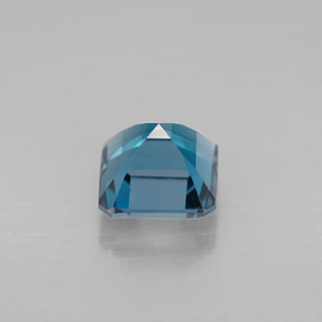 1.51캐럿 천연 런던 블루 토파즈, 에메랄드 컷, 6.1×6 mm, VVS-VS