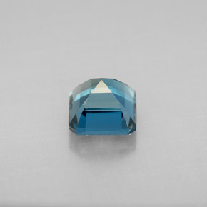 1.51캐럿 천연 런던 블루 토파즈, 에메랄드 컷, 6.1×6 mm, VVS-VS
