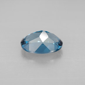 2.07캐럿 천연 런던 블루 토파즈, 타원형 컷, 9×6.8 mm, VVS