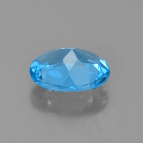 1.98캐럿 천연 스카이 블루 토파즈, 타원형 컷, 9.2×7.2 mm, VVS
