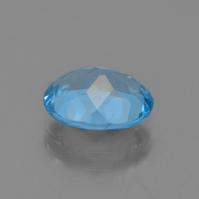 2.26캐럿 천연 스카이 블루 토파즈, 타원형 컷, 9.1×7.1 mm, VVS