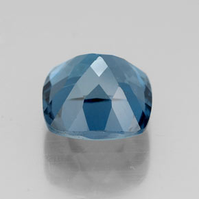 3.03캐럿 천연 런던 블루 토파즈, 쿠션 컷, 8.1×8 mm, VS