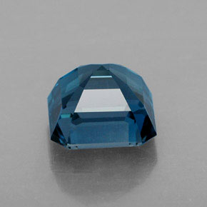 2.38캐럿 천연 런던 블루 토파즈, 에메랄드 컷, 7.1×7.1 mm, VVS-VS