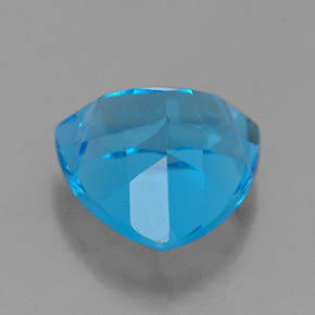 2.85캐럿 천연 스위스 블루 토파즈, 트릴리언, 8.6×8.4 mm, VVS