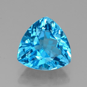 2.67캐럿 천연 스위스 블루 토파즈, 트릴리언, 8.9×8.8 mm, VVS