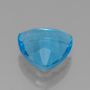 2.67캐럿 천연 스위스 블루 토파즈, 트릴리언, 8.9×8.8 mm, VVS
