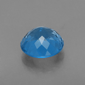 2.47캐럿 천연 스위스 블루 토파즈, 라운드 컷, 8.06 mm, VS