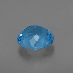 2.42캐럿 천연 스위스 블루 토파즈, 라운드 컷, 8.07 mm, VVS