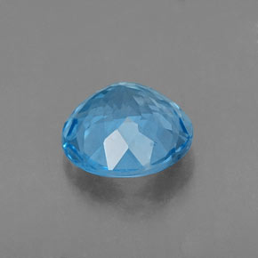 2.21캐럿 천연 스위스 블루 토파즈, 라운드 컷, 8.08 mm, VVS