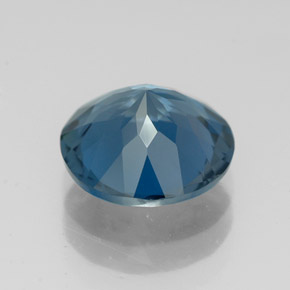 2.79캐럿 천연 런던 블루 토파즈, 라운드 컷, 8.95 mm, VVS