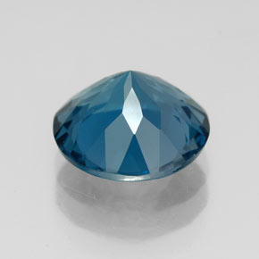 2.87캐럿 천연 런던 블루 토파즈, 라운드 컷, 8.97 mm, VVS