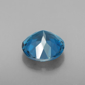 2.87캐럿 천연 런던 블루 토파즈, 라운드 컷, 8.79 mm, VVS-VS