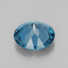2.54캐럿 천연 런던 블루 토파즈, 라운드 컷, 8.90 mm, VVS-VS