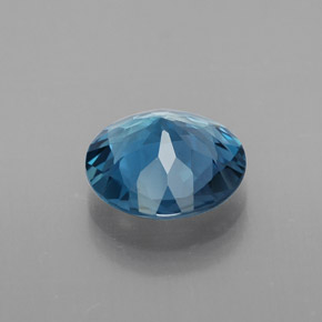 2.20캐럿 천연 런던 블루 토파즈, 라운드 컷, 8.90 mm, VVS-VS