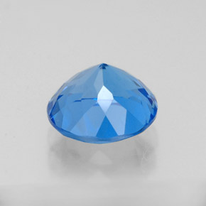2.44캐럿 천연 스위스 블루 토파즈, 라운드 컷, 8.04 mm, VVS