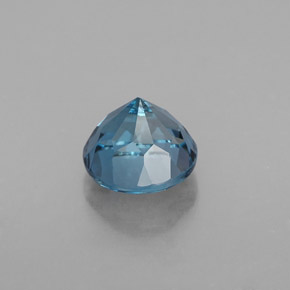 2.00캐럿 천연 런던 블루 토파즈, 라운드 컷, 7.12 mm, VVS