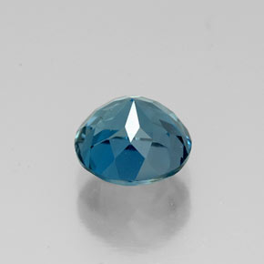 1.89캐럿 천연 런던 블루 토파즈, 라운드 컷, 7.13 mm, VVS