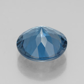 2.83캐럿 천연 런던 블루 토파즈, 라운드 컷, 8.97 mm, VS