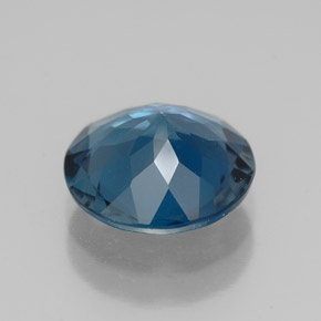 2.61캐럿 천연 런던 블루 토파즈, 라운드 컷, 9.01 mm, VVS
