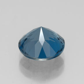 2.50캐럿 천연 런던 블루 토파즈, 라운드 컷, 8.24 mm, VS
