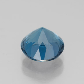 2.47캐럿 천연 런던 블루 토파즈, 라운드 컷, 7.96 mm, VS