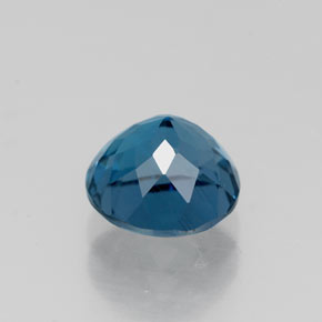 1.91캐럿 천연 런던 블루 토파즈, 라운드 컷, 7.03 mm, VS