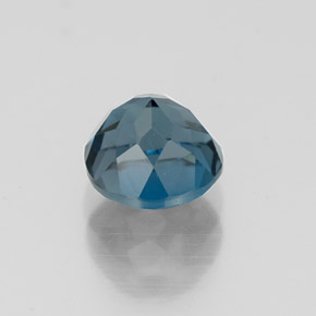 1.38캐럿 천연 런던 블루 토파즈, 라운드 컷, 6.13 mm, VVS