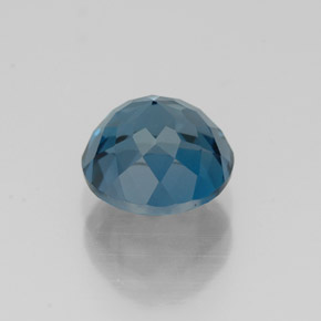 2.00캐럿 천연 런던 블루 토파즈, 라운드 컷, 7.00 mm, VVS-VS