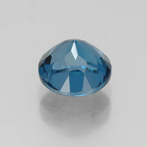 1.78캐럿 천연 런던 블루 토파즈, 라운드 컷, 6.96 mm, VVS