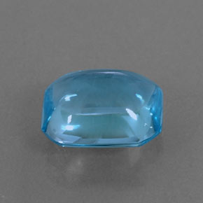 3.33캐럿 천연 스위스 블루 토파즈, 에메랄드 컷, 9.5×7.6 mm, 투명한