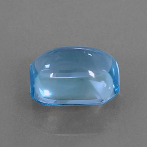 3.90캐럿 천연 스위스 블루 토파즈, 에메랄드 컷, 9.9×7.9 mm, 투명한