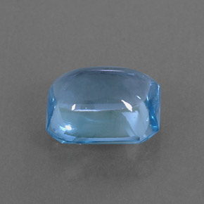 3.08캐럿 천연 스위스 블루 토파즈, 에메랄드 컷, 9×7.3 mm, 투명한