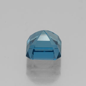 1.71캐럿 천연 런던 블루 토파즈, 에메랄드 컷, 6.2×6.1 mm, VVS-VS