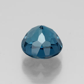 1.98캐럿 천연 런던 블루 토파즈, 라운드 컷, 7.04 mm, VVS
