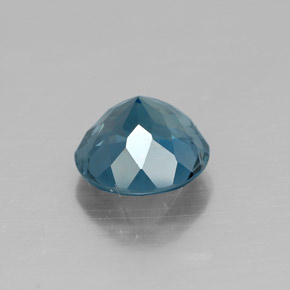 1.56캐럿 천연 런던 블루 토파즈, 라운드 컷, 6.97 mm, VVS
