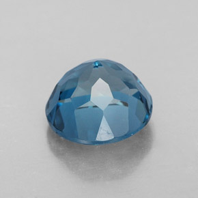 2.75캐럿 천연 런던 블루 토파즈, 라운드 컷, 8.00 mm, VVS-VS