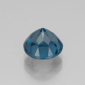 2.72캐럿 천연 런던 블루 토파즈, 라운드 컷, 7.98 mm, VVS