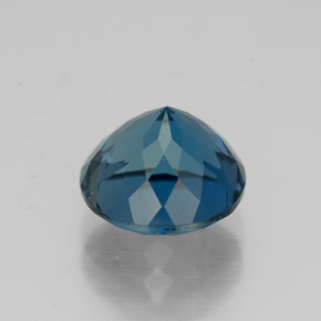2.89캐럿 천연 런던 블루 토파즈, 라운드 컷, 8.19 mm, VVS