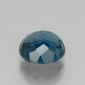 2.51캐럿 천연 런던 블루 토파즈, 라운드 컷, 8.04 mm, VVS-VS