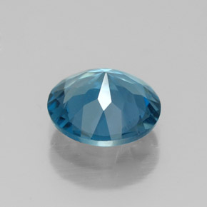 1.98캐럿 천연 런던 블루 토파즈, 라운드 컷, 8.13 mm, VVS-VS