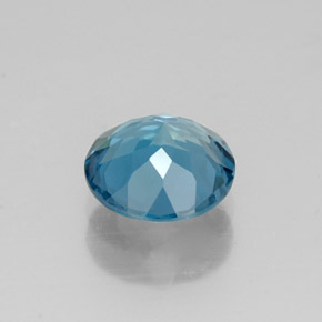 1.46캐럿 천연 런던 블루 토파즈, 라운드 컷, 7.12 mm, VVS