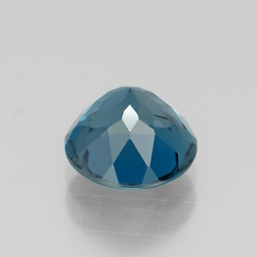 2.25캐럿 천연 런던 블루 토파즈, 라운드 컷, 7.87 mm, VVS-VS