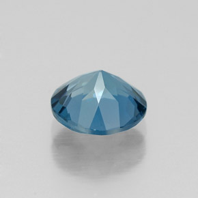 1.53캐럿 천연 런던 블루 토파즈, 라운드 컷, 7.30 mm, VVS