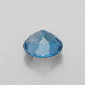1.65캐럿 천연 런던 블루 토파즈, 라운드 컷, 7.03 mm, VVS-VS
