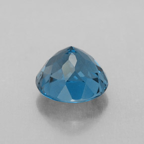 2.60캐럿 천연 런던 블루 토파즈, 라운드 컷, 8.00 mm, VVS-VS
