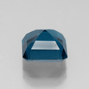 2.32캐럿 천연 런던 블루 토파즈, 에메랄드 컷, 7.2×7.2 mm, VVS