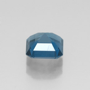 1.31캐럿 천연 런던 블루 토파즈, 에메랄드 컷, 6.2×6.2 mm, VS