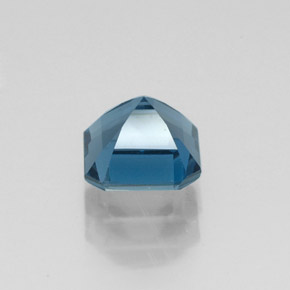 1.30캐럿 천연 런던 블루 토파즈, 에메랄드 컷, 6×6 mm, VVS-VS