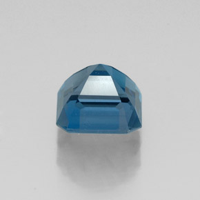 1.58캐럿 천연 런던 블루 토파즈, 에메랄드 컷, 6.3×6.2 mm, VVS-VS
